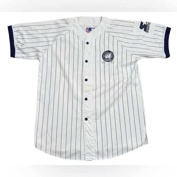 Vintage Starter Georgetown University Pinstripe Jersey (Size XL) - Picture 1 of 4